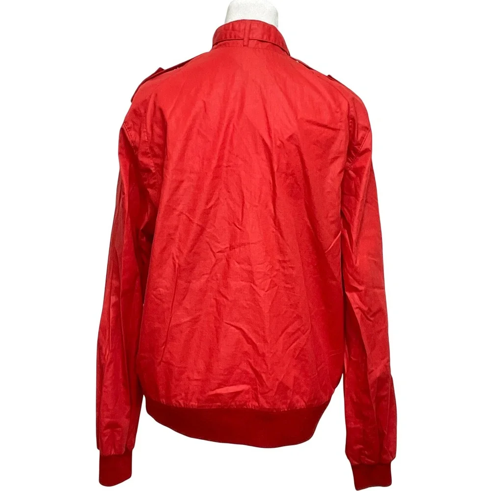 VTG 1980s Sasson OSSY men's Red Bomber‎ Blouson Streetwear windbreaker jacket 40